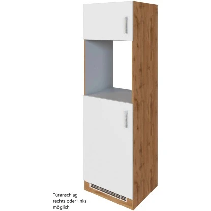 Held Möbel Ofen-Kühlschrankumbau Sorrento B60 X H200 X T60 Cm Weiß-Wotaneiche 1 Held Möbel Ofen-Kühlschrankumbau Sorrento B60 X H200 X T60 Cm Weiß-Wotaneiche