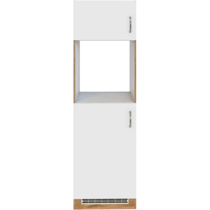 Held Möbel Ofen-Kühlschrankumbau Sorrento B60 X H200 X T60 Cm Weiß-Wotaneiche 2 Held Möbel Ofen-Kühlschrankumbau Sorrento B60 X H200 X T60 Cm Weiß-Wotaneiche – Bild 2