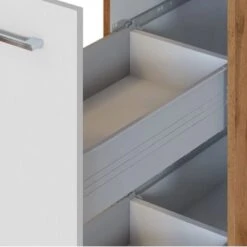 Held Möbel Apothekerschrank Sorrento 30x 200x 60 Cm 2 Ausz. 5 Fäch. Weiß-Wotan. -Geschäft Für Heimküche 853930 11016600 8