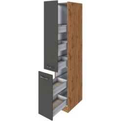 Held Möbel Apothekerschrank Sorrento 30x 200x 60 Cm 2 Ausz. 5 Fäch. Ant.-Wotan. -Geschäft Für Heimküche 853933 11016600 3