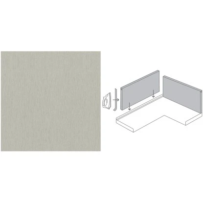 Küchenrückwand 296 Cm X 58,5 Cm Aluminium (Alu 273) 2 Küchenrückwand 296 Cm X 58,5 Cm Aluminium (Alu 273) – Bild 2