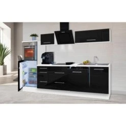 Respekta Premium Küchenzeile 280 Cm Hochbau Schwarz Hochglanz-Weiß -Geschäft Für Heimküche 9279902 2929 RP280HWS 1