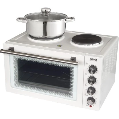 Silva Mini Backofen Inklusive 2 Herdplatten 3300 W, 230°C 2 Silva Mini Backofen Inklusive 2 Herdplatten 3300 W, 230°C – Bild 2