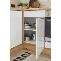 Respekta Küchenzeile Marleen 310 Cm Artisan-Eiche Weiß Hochglanz Winkel -Geschäft Für Heimküche 980060 4384 7