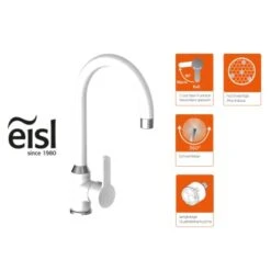 Eisl Spültischarmatur Diziani Weiß-Chrom 12 Eisl Spültischarmatur Diziani Weiß-Chrom -Geschäft Für Heimküche armaturdizianiweisschrom 5