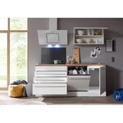 Respekta Premium Küchenzeile BERP320HWWC 320 Cm Weiß Hochglanz -Geschäft Für Heimküche c kuechenblock 1 geoeffnet