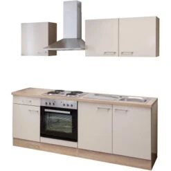 Flex-Well Exclusiv Küchenzeile Orlando 210 Cm Kaschmir Glanz-Sonoma Eiche 5 Flex-Well Exclusiv Küchenzeile Orlando 210 Cm Kaschmir Glanz-Sonoma Eiche -Geschäft Für Heimküche g 210 1601 016 nepal frei