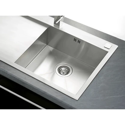 OBI Einbauspüle Quadra Basic 100 Edelstahl Eckig 3 OBI Einbauspüle Quadra Basic 100 Edelstahl Eckig – Bild 3