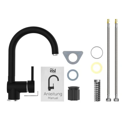 Eisl Spültischarmatur Futura Schwarz-Chrom 4 Eisl Spültischarmatur Futura Schwarz-Chrom – Bild 4