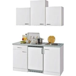 Flex-Well Classic Küchenzeile Wito 150 Cm Weiß -Geschäft Für Heimküche singlekuechenblock150cm 2