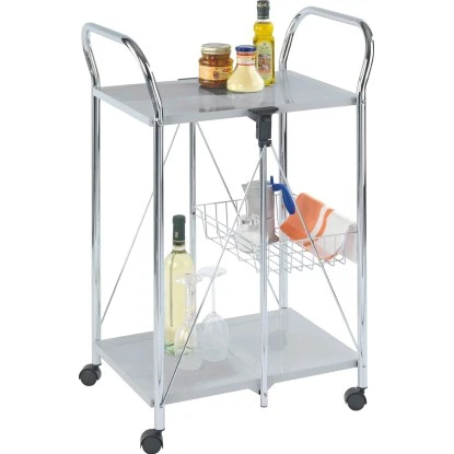 Wenko Beistell- Und Küchenwagen Sunny Silber 2 Wenko Beistell- Und Küchenwagen Sunny Silber – Bild 2