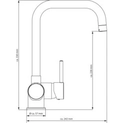 Eisl Spültischarmatur Futura Schwarz-Matt -Geschäft Für Heimküche uturaschwarzmatt Zeichnung